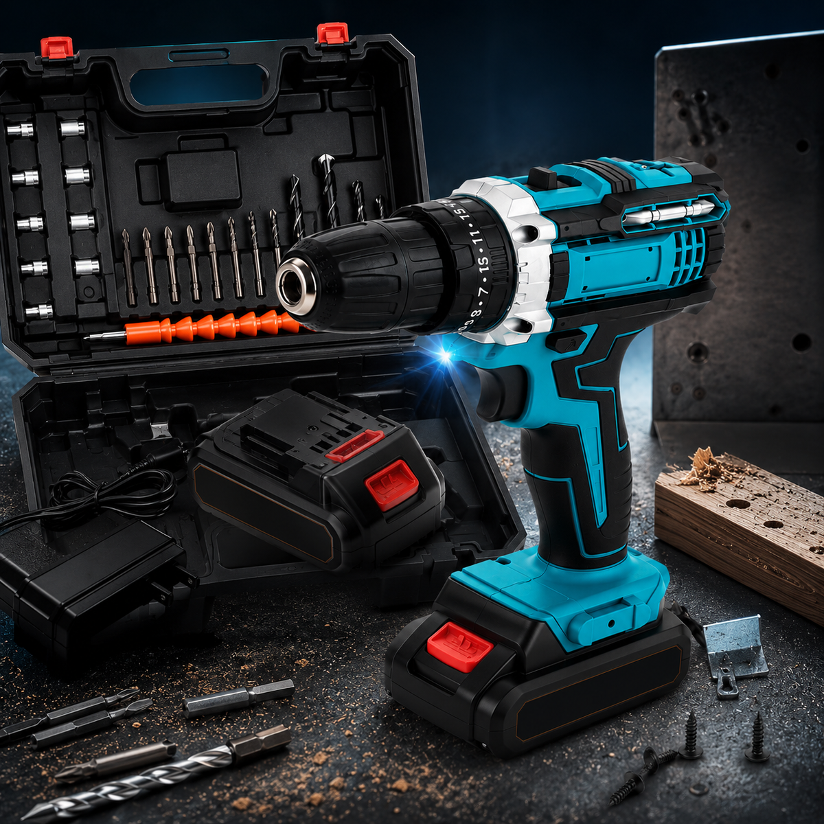 Potencia Sin Límites! Taladro Inalámbrico 48V + Kit Completo